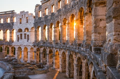 Pula's amphitheatre - Credit: GETTY