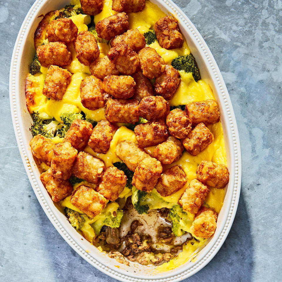 Broccoli, Beef & Tater Tot Hotdish