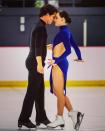 <p>Known for their charged chemistry together on the ice, Tessa and Scott actually toned down their routine for these Games, after deciding it was a little too sizzling for Olympic audiences. (Photo via Instagram/tessavirtue17) </p>