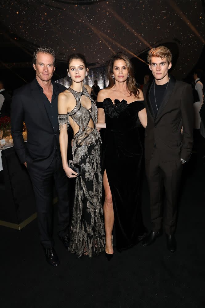 Rande Gerber, Kaia Gerber, Cindy Crawford and Presley Gerber