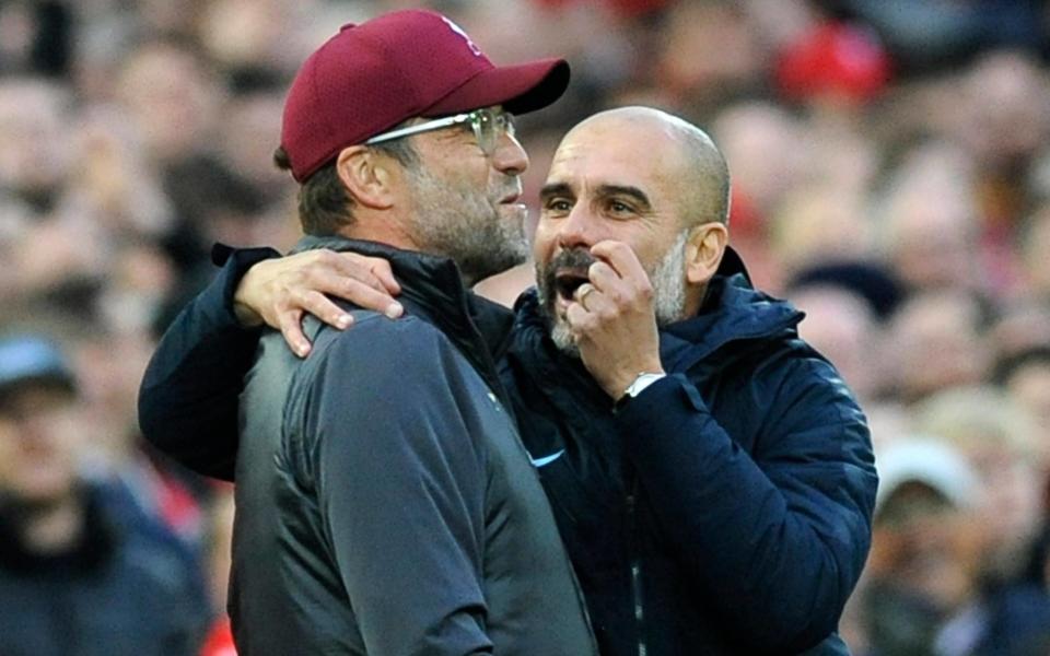 Guariola and Klopp - AP Photo/Rui Vieira