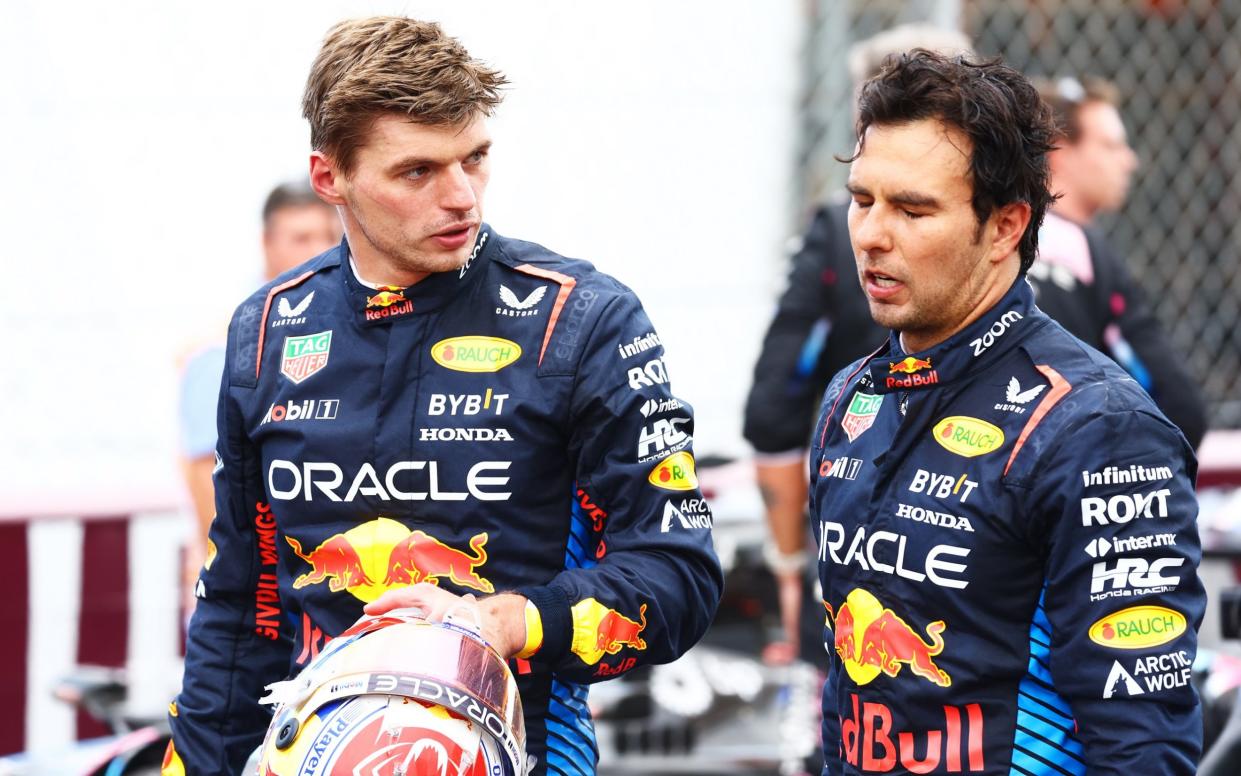 Max Verstappen and team mate Sergio Pérez struggled at Monza