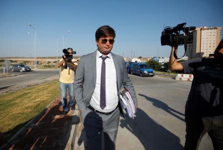 Ismail Cem Halavurt, lawyer of the jailed pastor Andrew Brunson, arrives at Aliaga Prison and Courthouse complex in Izmir, Turkey July 18, 2018. REUTERS/Kemal Aslan