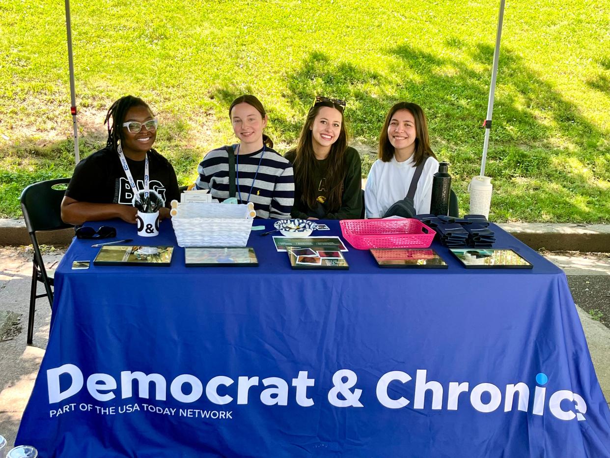 Journalists Justice Marbury, Christina Chkarboul, Madison Scott and Lucy Manvelian represented the D&C newsroom at Juneteenth.