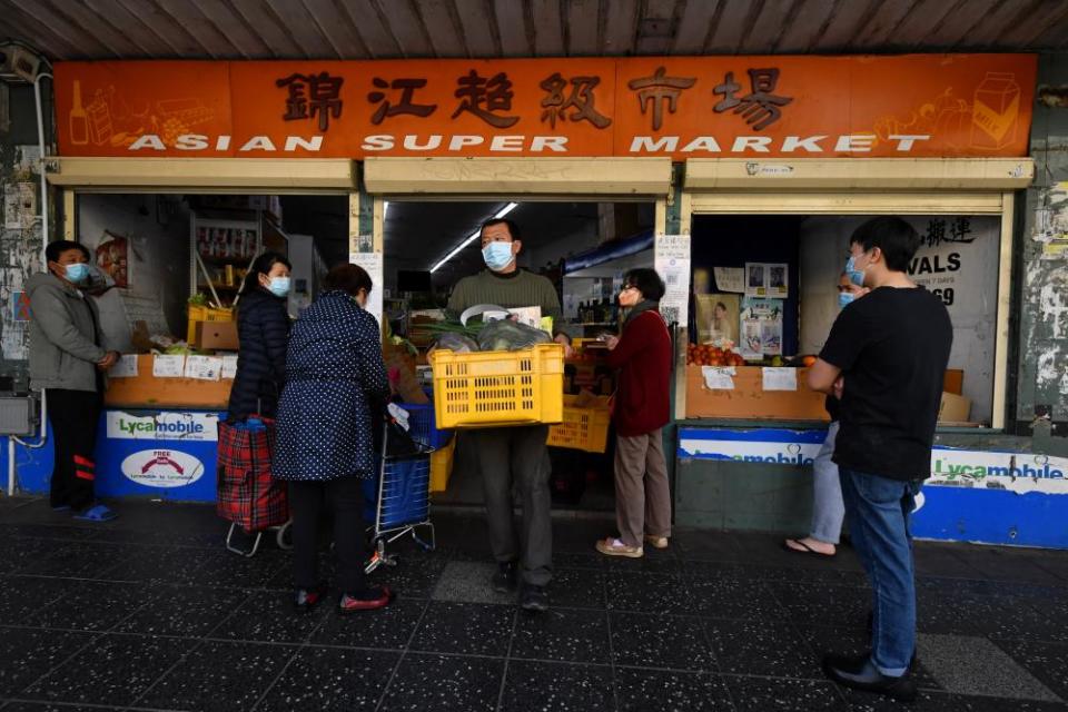 Shoppers in Campsie in Sydney’s south-west