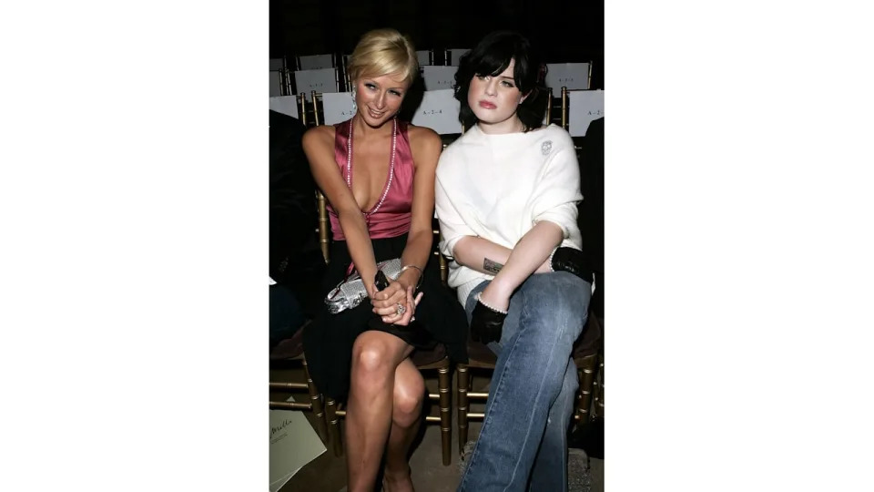  Paris Hilton and singer Kelly Osbourne attend the Kai Milla Spring 2006 fashion show in 2005