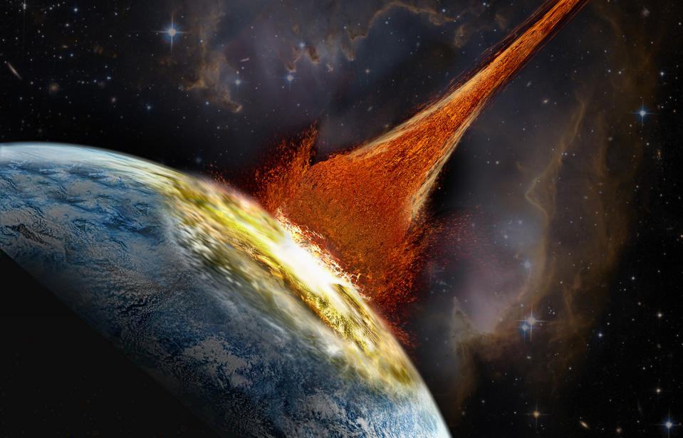 Scientists say the meteor matter could have been formed formed by reactions of asteroids in the Solar System.