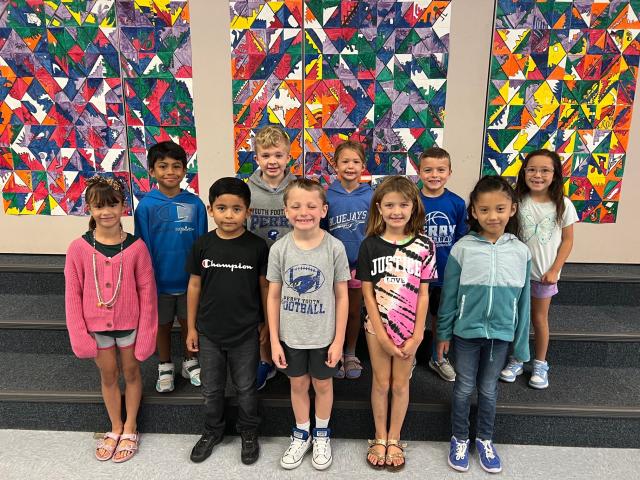 Perry Elementary announces April Bluejay Leaders