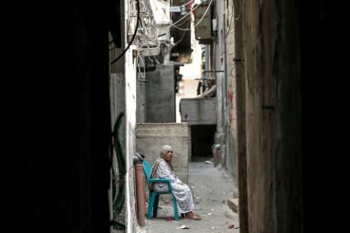 A Palestinian woman in Gaza City on September 1, 2018