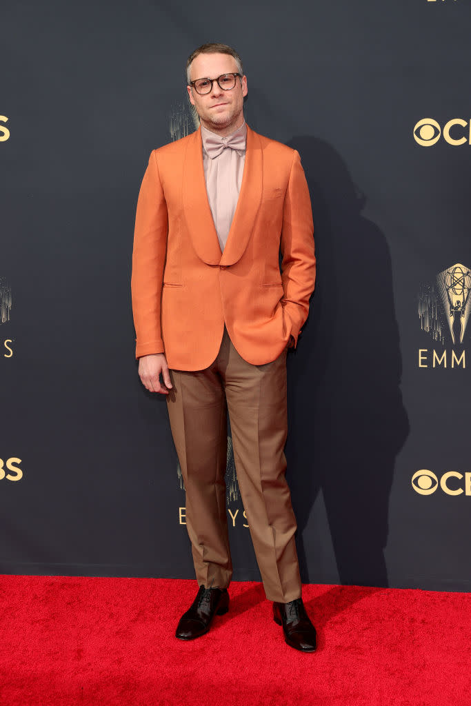 Seth Rogen attends the 73rd Primetime Emmy Awards on Sept. 19 at L.A. LIVE in Los Angeles. (Photo: Rich Fury/Getty Images)
