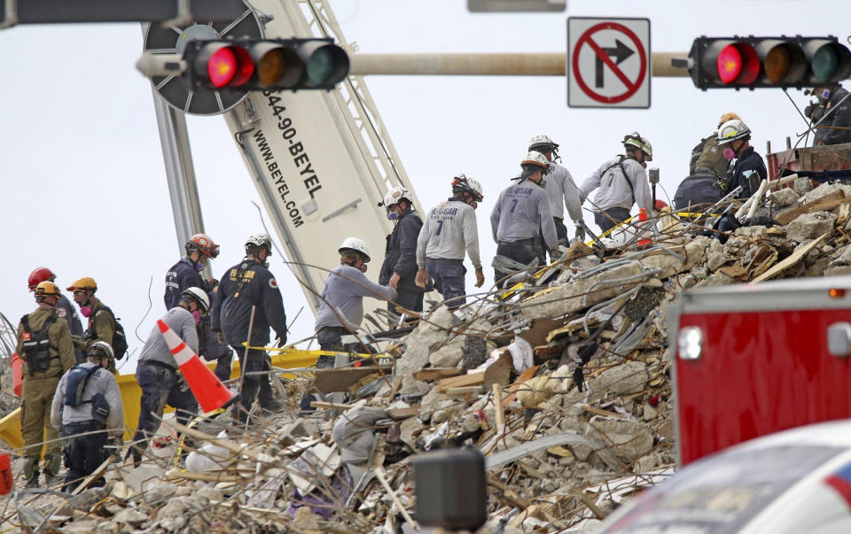 Image: Champlain Towers South (Charles Trainor Jr / AP)