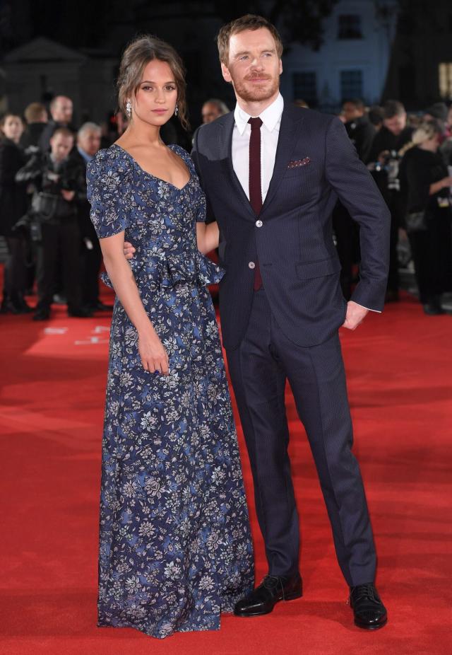 Michael Fassbender & Alicia Vikander Make Rare Appearance Together