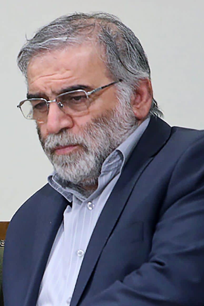 Image: Prominent Iranian scientist Mohsen Fakhrizadeh in Iran. (Official Khamenei Website/WANA / Reuters file)
