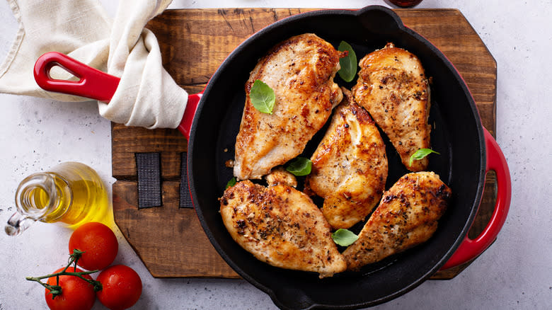 cast iron roasted chicken