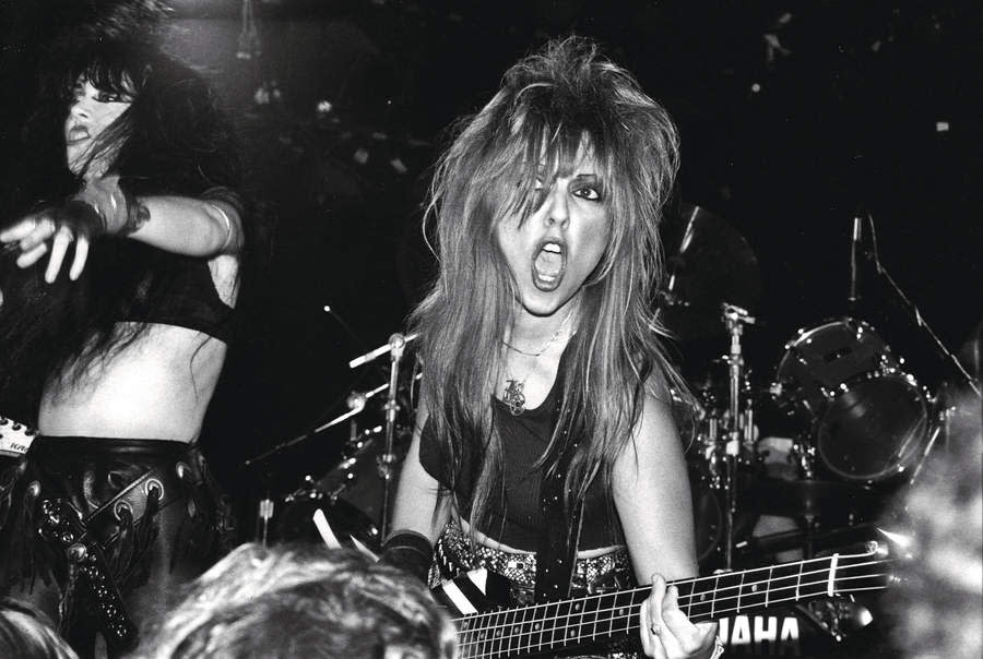 Jaded Lady onstage at Gazarri's in 1987