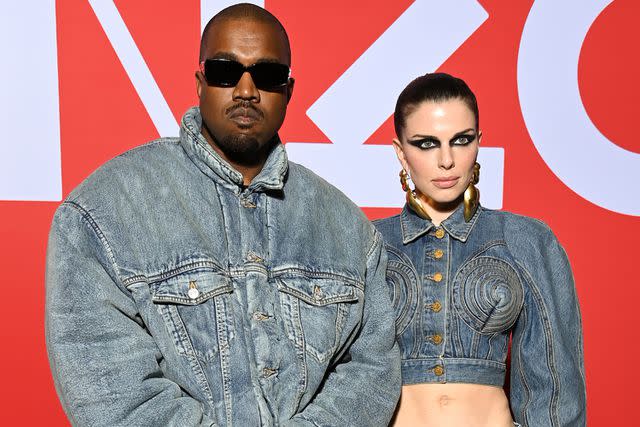 <p>Pascal Le Segretain/Getty</p> Kanye West and Julia Fox