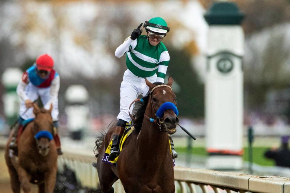 Flavien Prat, who rode Flightline to victory in the Breeders’ Cup Classic at Keeneland last fall, was declared the winner of the 2019 Kentucky Derby aboard Country House.