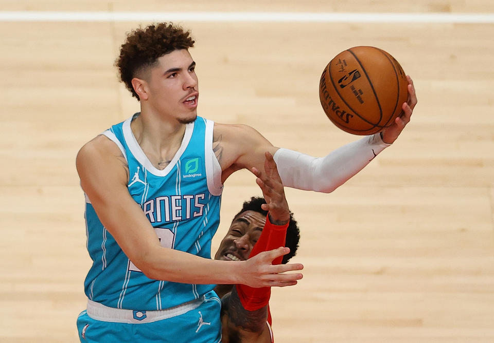 How high is LaMelo's ceiling? (Photo by Kevin C. Cox/Getty Images)