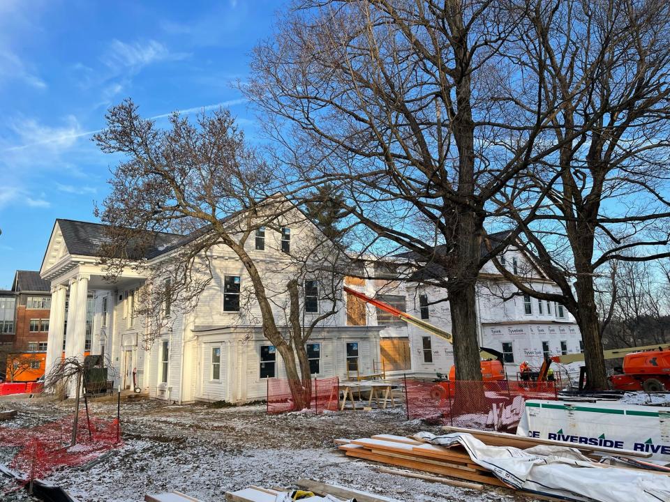 Denison University's Beth Eden, which was built in 1903 as the president’s home, is being renovated and expanded to become offices for the university president, provost, registrar and vice president for finance and management. The project is expected to be completed in the spring.