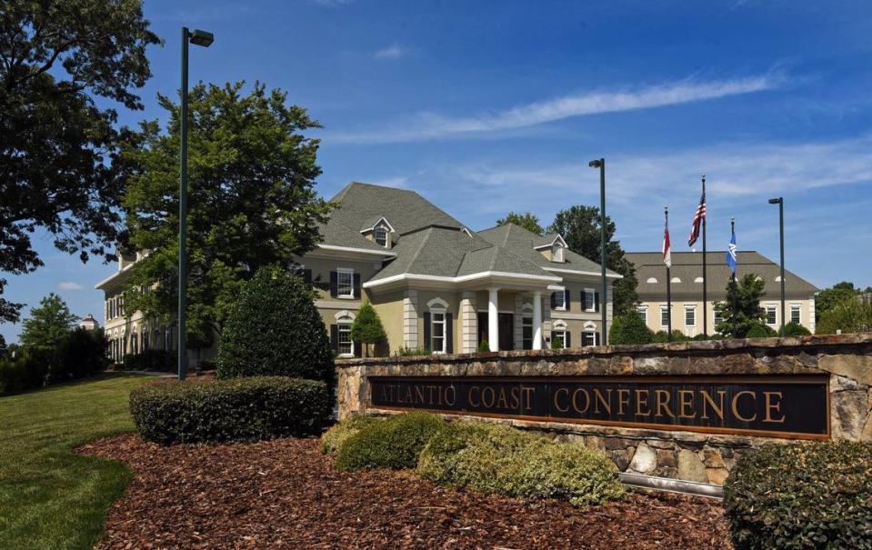 The Atlantic Coast Conference headquarters at 4512 Weybridge Lane in the Grandover area of Greensboro.