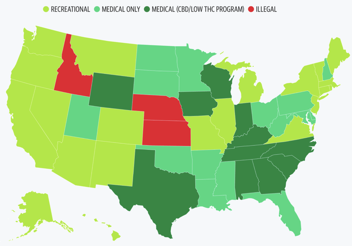 Weed legalization Here's where states stand in 2023