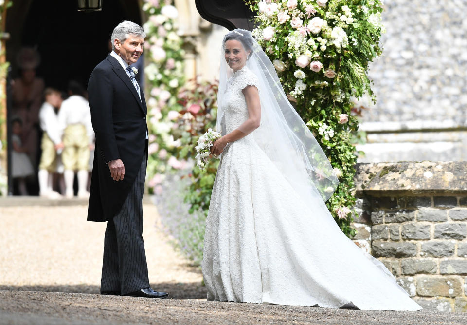 Pippa Middleton and her father Michael Middleton.