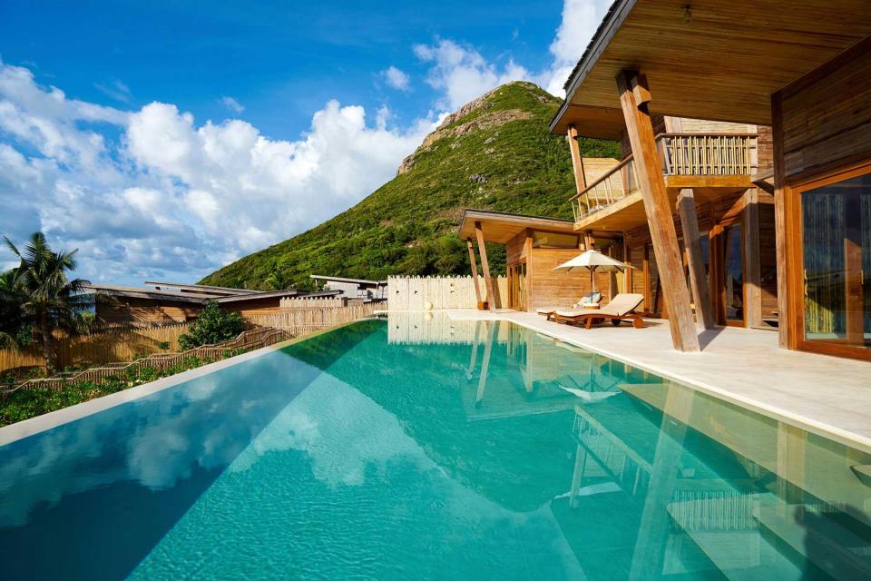 Swimming pool at Six Senses Con Dao