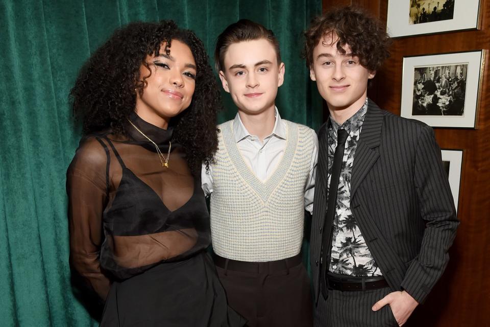 Sofia Bryant hung out with the <em>IT </em>kids, Jaeden Martell and Wyatt Oleff. 