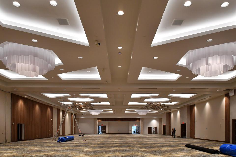 The 10,000 square-foot ballroom at The Ora can be divided into two or three smaller rooms. The Jewish Federation of Sarasota-Manatee is nearing completion of a new luxury event venue, The Ora.