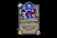 <p>Thing From Below is crazy strong, so this must be too, right? Maybe not. The thing about TFB is that its cost can be reduced with Shaman's hero power, whereas Kabal Crystal Runner needs specific cards for it to become valuable. It'll get play in Secret-heavy Mage decks, but it won't be an auto-include like the Thing is. </p>
