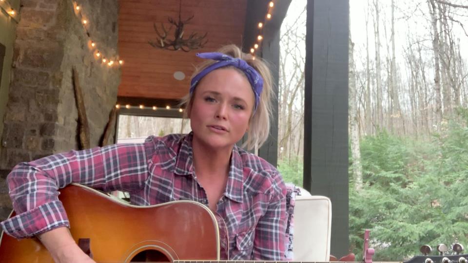 Miranda Lambert performs from home for the new CBS TV special, 'ACM Presents: Our Country'