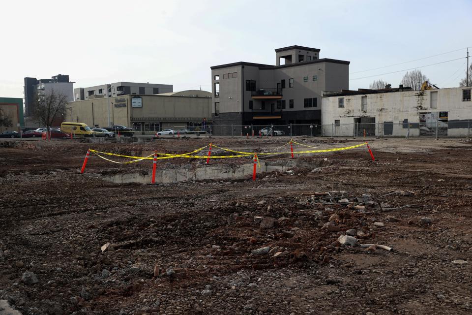 Demolition of the structures once housing the Union Gospel Mission of Salem, ABC Music and Saffron Supply Co. began in late 2022.