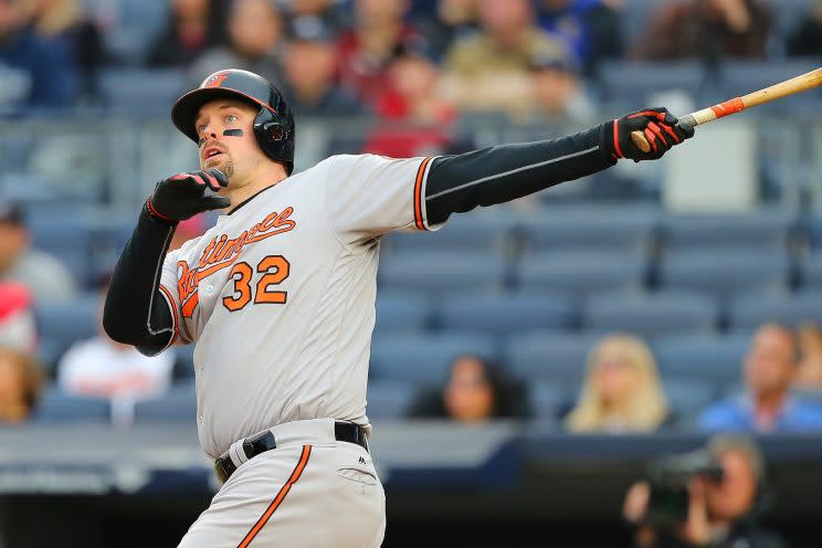 Matt Wieters won’t have to travel far to be with his new team. (Getty Images)