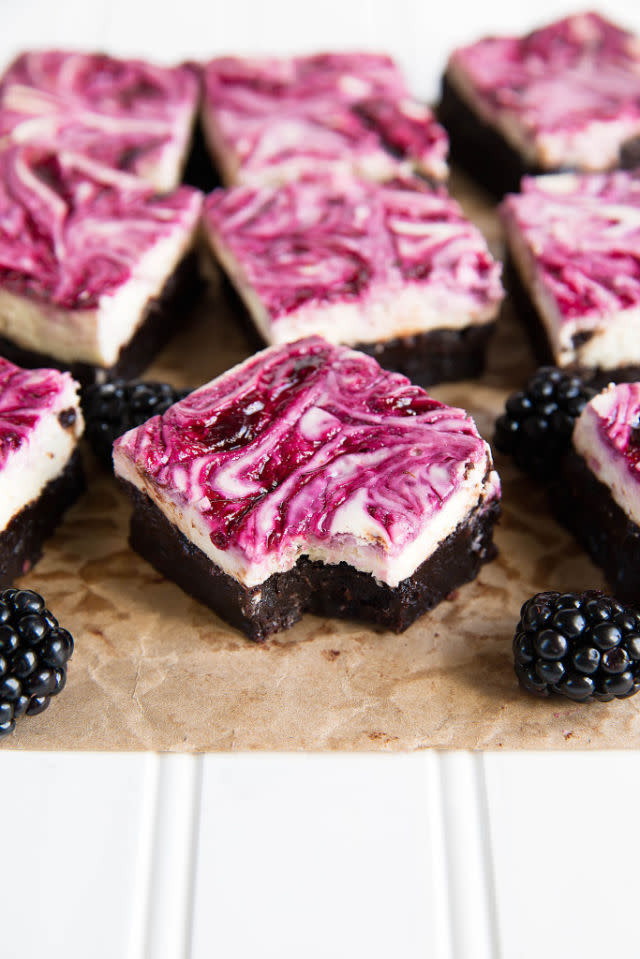 Blackberry Cheesecake Brownies