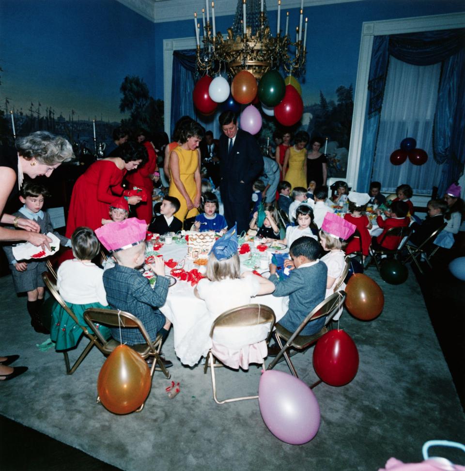 A birthday party for Caroline Kennedy hosted at the White House in 1962.