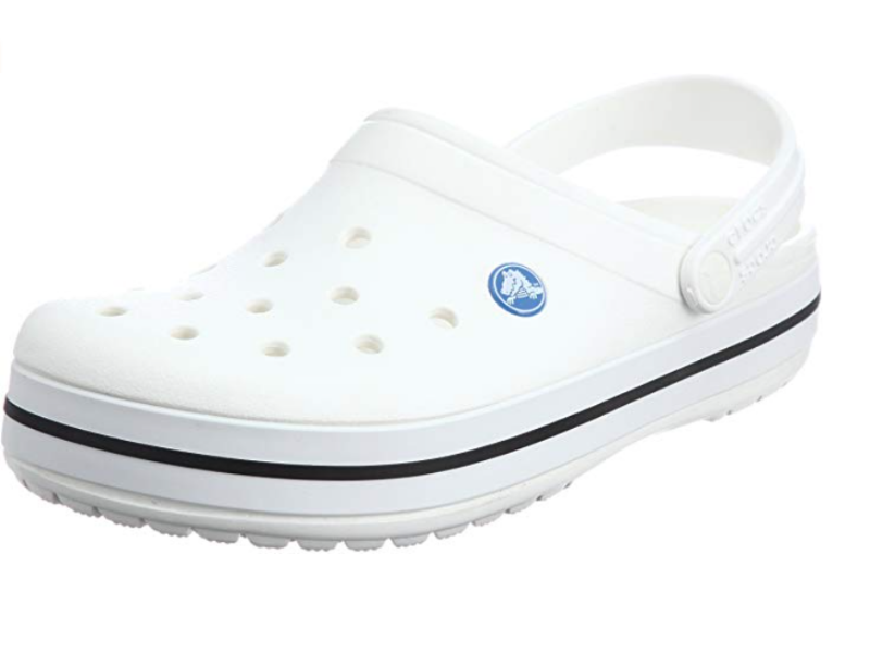 Crocs Men's and Women's Crocband Clog Comfortable Slip On Shoe Casual Water Shoe in White 