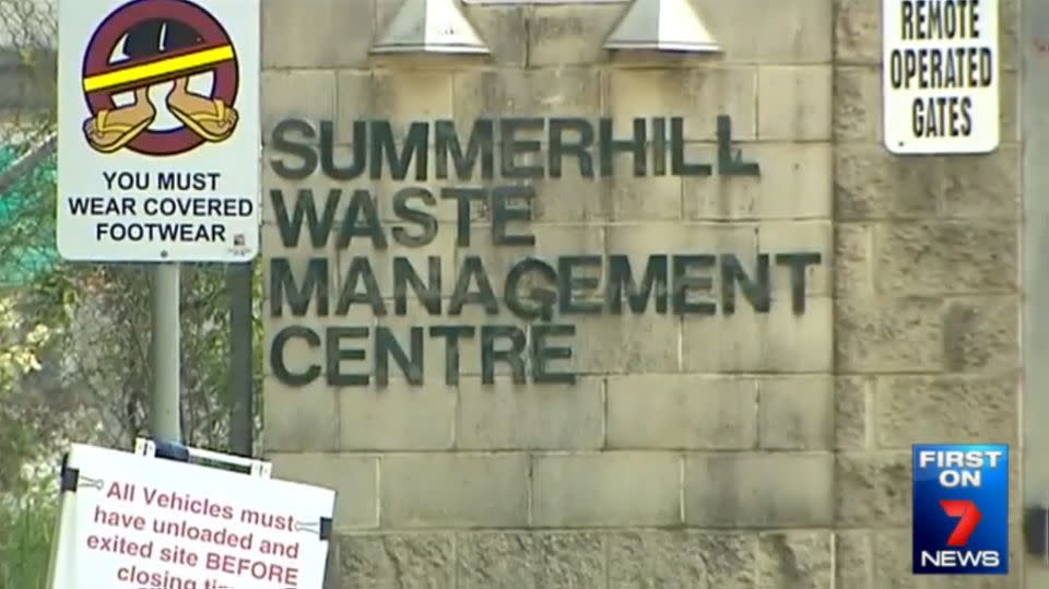 An investigation is underway at Summerhill Waste Management Centre. Photo: 7News