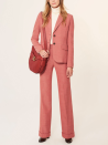 <p>This rosy combination is practically tailor-made for the millennial woman.</p> <p><strong>Shop the look:</strong> Tory Burch riding jacket, $450; <a rel="nofollow noopener" href="http://www.anrdoezrs.net/links/7799179/type/dlg/sid/ISFasPantsuitsACKIoct/https://www.toryburch.com/fantino-riding-jacket/33768.html?cgid=clothing-jackets-outerwear&start=22&dwvar_33768_color=685" target="_blank" data-ylk="slk:toryburch.com;elm:context_link;itc:0;sec:content-canvas" class="link ">toryburch.com</a>. Tory Burch trousers, $325; <a rel="nofollow noopener" href="http://www.anrdoezrs.net/links/7799179/type/dlg/sid/ISFasPantsuitsACKIoct/https://www.toryburch.com/fantino-trouser/30784.html?icampid=styled" target="_blank" data-ylk="slk:toryburch.com;elm:context_link;itc:0;sec:content-canvas" class="link ">toryburch.com</a>.</p>