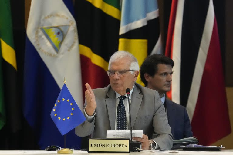 Josep Borrell, Alto Representante de la Unión Europea para Asuntos Exteriores y Política de Seguridad, habla durante una reunión de cancilleres de Centroamérica y el Caribe para discutir los efectos de la guerra en Ucrania en la región (Archivo)
