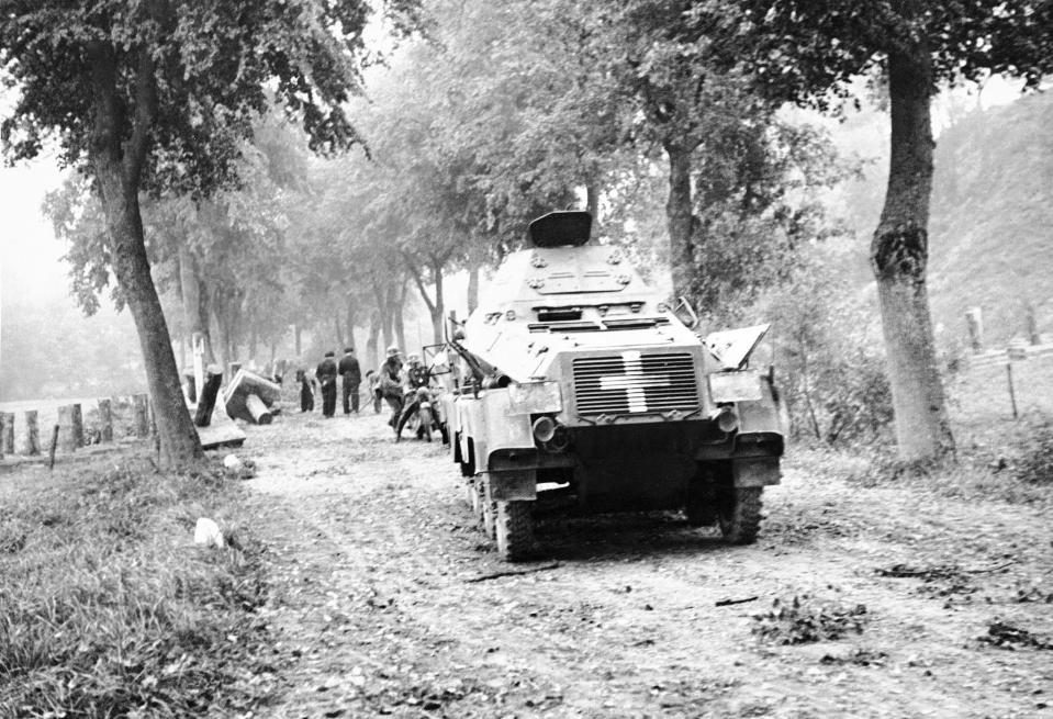 German tanks advance on Poland in September 1939.