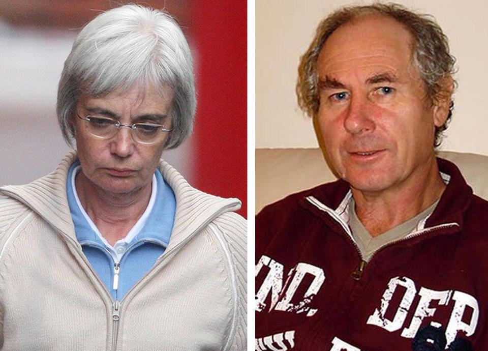 Anne Darwin (left) and husband John Darwin (right) were both sentenced to over six years in prison (PA)