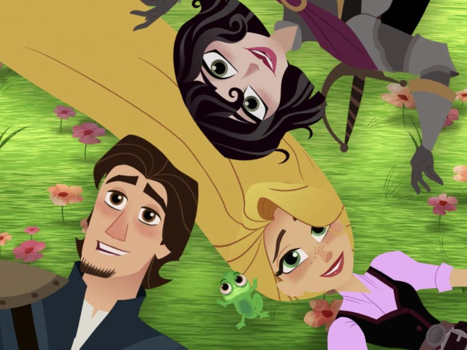 tangled the series rapunzel eugene cassandra disney