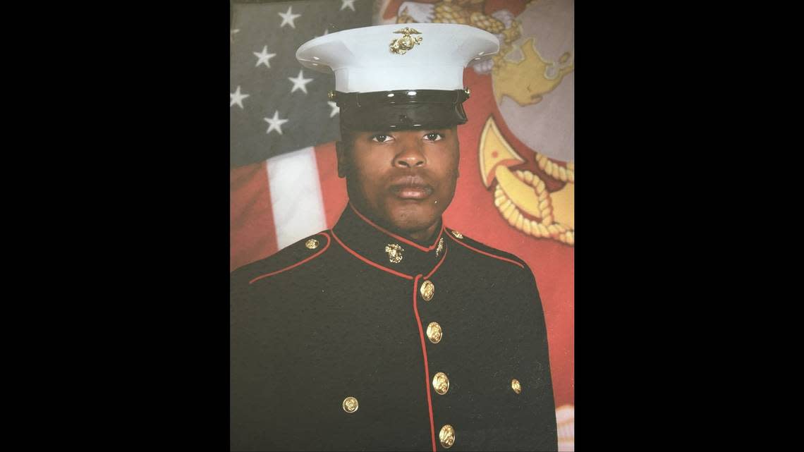 Anthony Ray Johnson Jr., a Marine veteran, tried to get help when he began noticing the symptoms of a schizophrenic episode, according to his family. Johnson was turned away from mental health facility, his sister said, and was arrested later that day. He died after being pepper-sprayed by officers at the Tarrant County Jail.