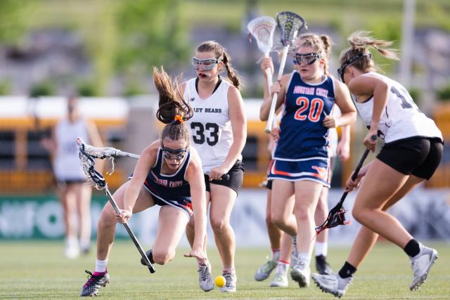 Mountain Crest plays Bear River during the 4A girls lacrosse championship at Zions Bank Stadium in Herriman on May 25, 2023. | Ryan Sun, Deseret News