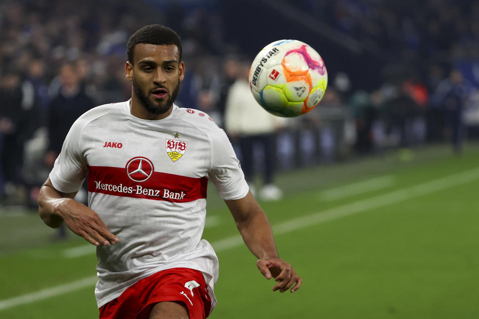 Mit dem VfB Stuttgart tief im Abstiegskampf: Für Josha Vagnoman dürfte die Länderspielpause eine angenehme Abwechslung sein. (Bild: Joachim Bywaletz/DeFodi Images via Getty Images)