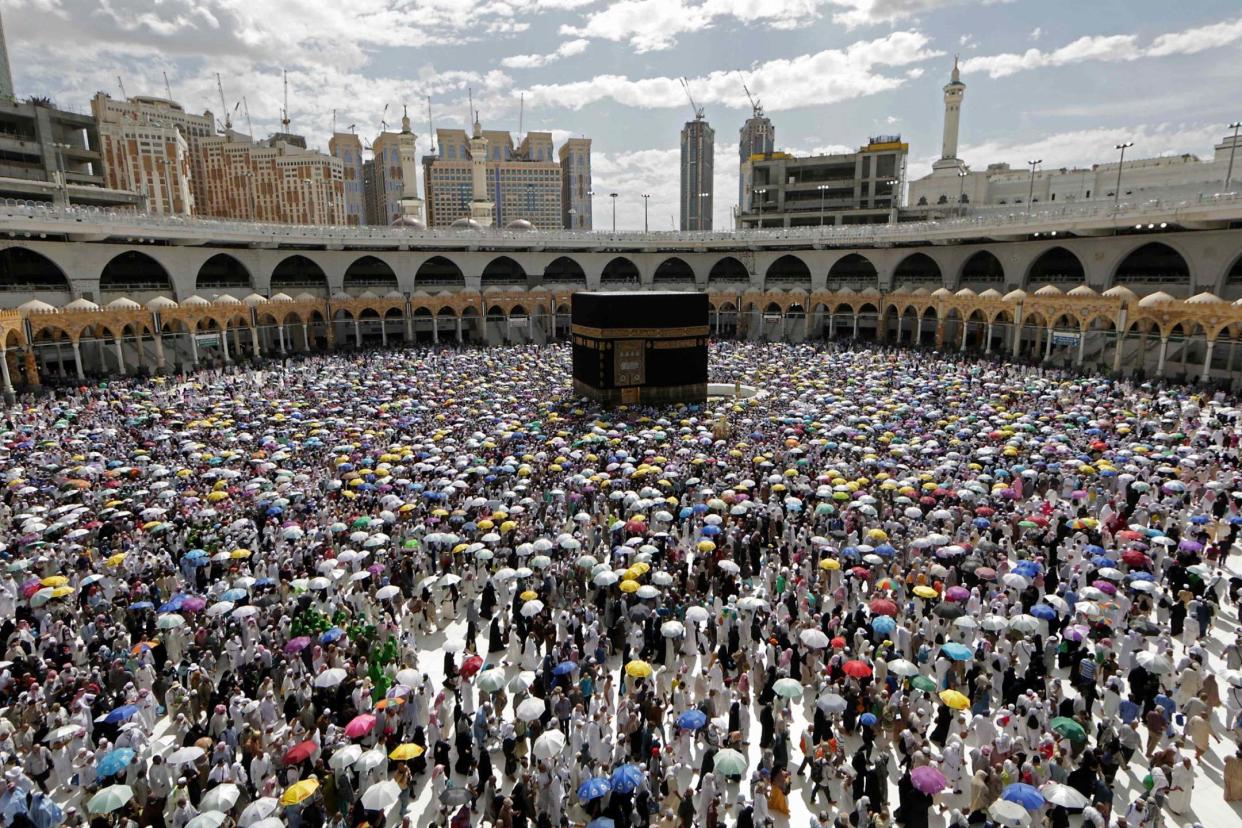 Great gathering: millions of Muslims descend on Mecca during the Hajj each year: AFP/Getty Images