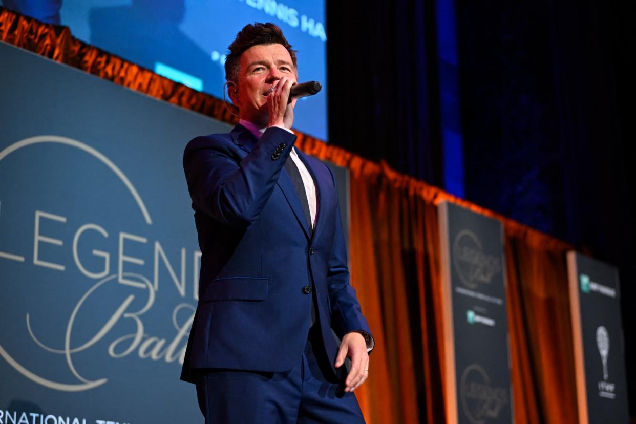 Rick Astley en septembre 2022 à New York.  - Roy Rochlin - Images North America - AFP