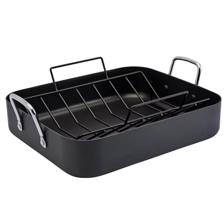 Our Table 16.5-Inch Hard Anodized Roaster with Rack. Image via Bed Bath and Beyond.