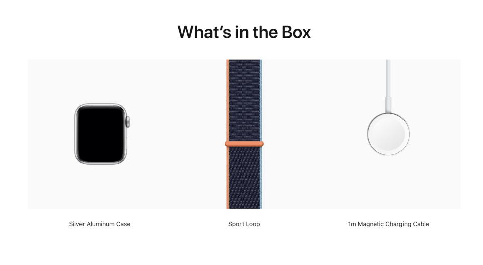 Apple Watch what's in the box