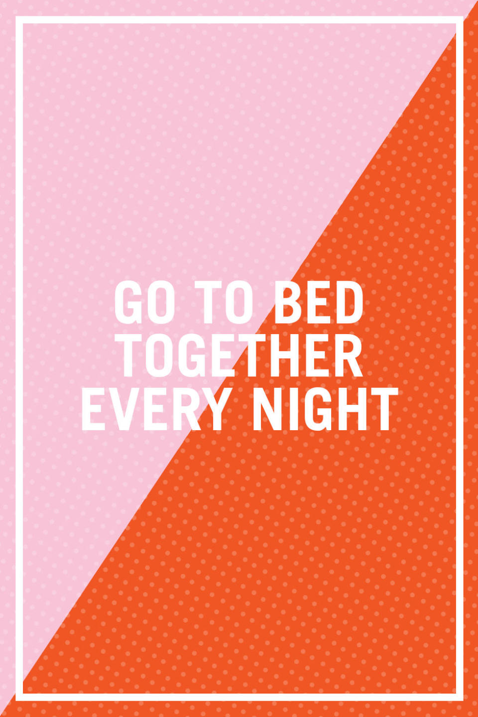 <p>"Once you're married, there's an expectation you both sleep at home each night. At the end of the day, when you're ready for bed, that's the time to say 'he's with me and I'm with him.' Of course, sometimes this won't be possible, but sleeping together as much as possible breeds unity and fosters open communication. When you're apart for too long, it opens the door for disagreements and misunderstandings." —<i>Chantay Bridges, relationship coach, speaker, and writer</i></p>